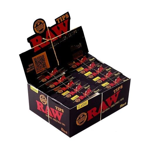 RAW TIPS CLASSIC BLACK NATURAL UNREFINED TIPS ORIGINAL – GRASS.COM.MX