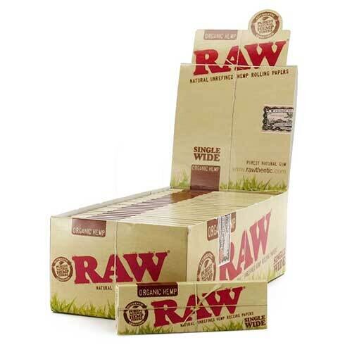 RAW ORGANIC SINGLE WIDE 100 LEAVES INDIVIDUAL