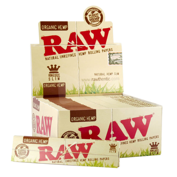 RAW ORGANIC HEMP KING SIZE SLIM 32LEAVES INDIVIDUAL