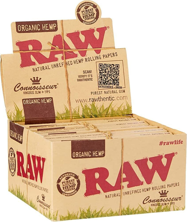 RAW ORGANIC CONNOISSEUR KINGSIZE + TIPS INDIVIDUAL