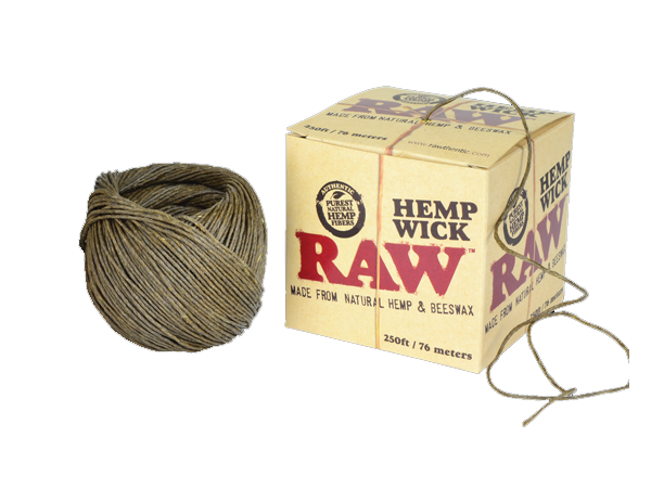 RAW HEMP WICK BALL 250FT/76M