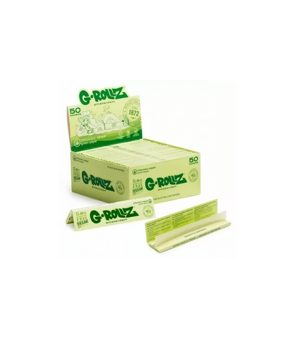 GROLLZ PAPERS KS 50/PK GREEN PAPER INDIVIDUAL