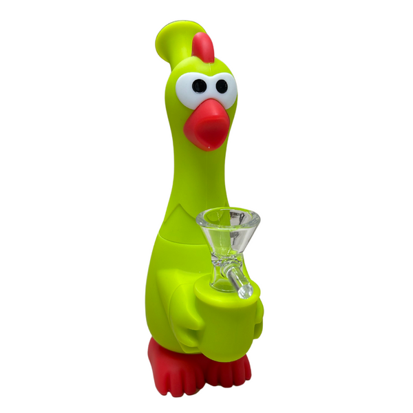 WATERPIPE SILICONE 7" CHICKEN ASSORTED COLORS (X5999)