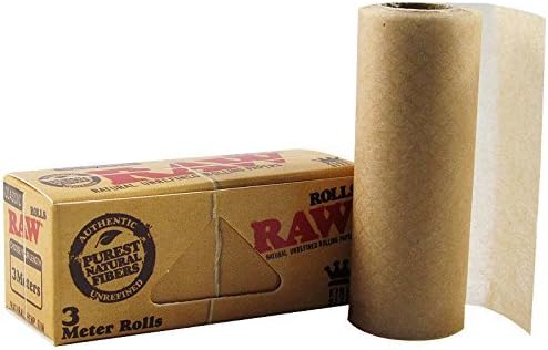 RAW CLASSIC ROLLS KINGSIZE 3 METER ROLLS 12 ROLLS INDIVIDUAL