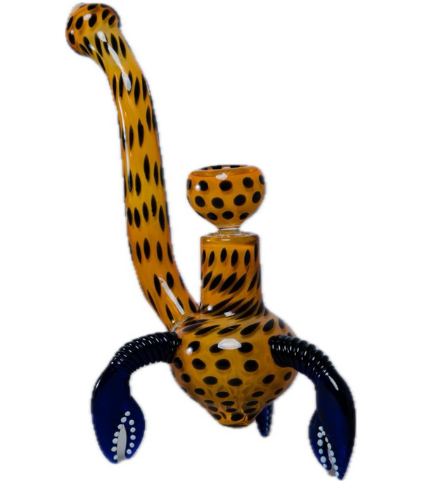 WPNA102 WATERPIPE 8.5" W/ THREE CRAB CLAWS