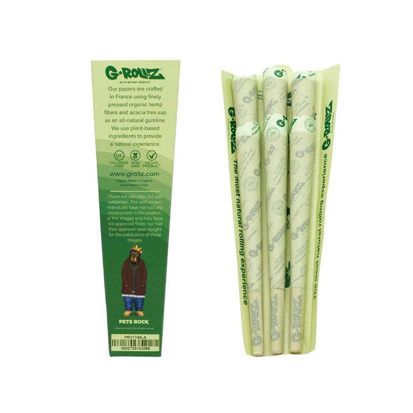 GROLLZ CONES KS 6/PK BIO ORGANIC GREEN HEMP INDIVIDUAL