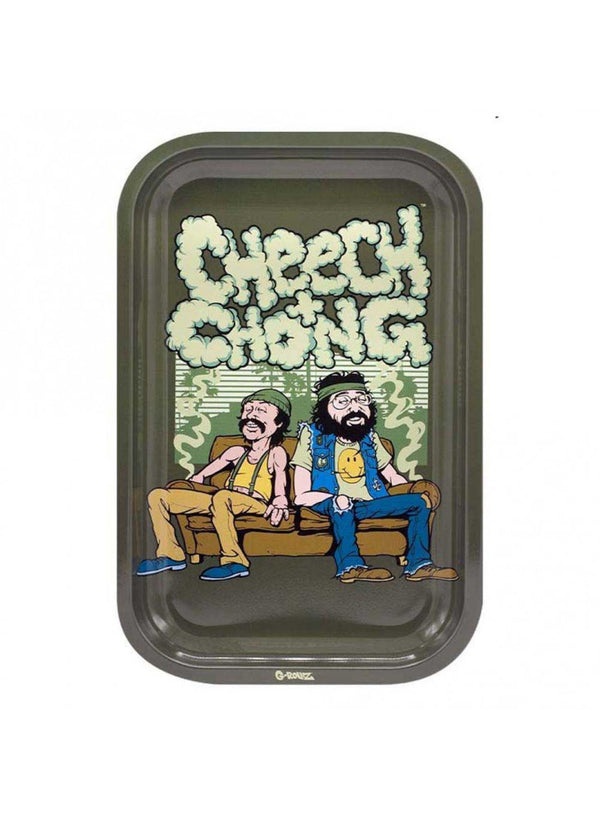 Grollz Tray Metal Medium Cheech & Chong In Da Chair